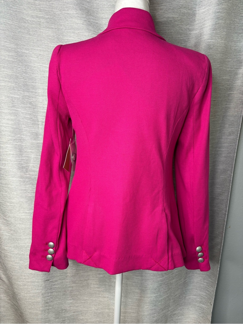 Riley & Rae Hot Pink Single-Button Blazer - Picture 3 of 7